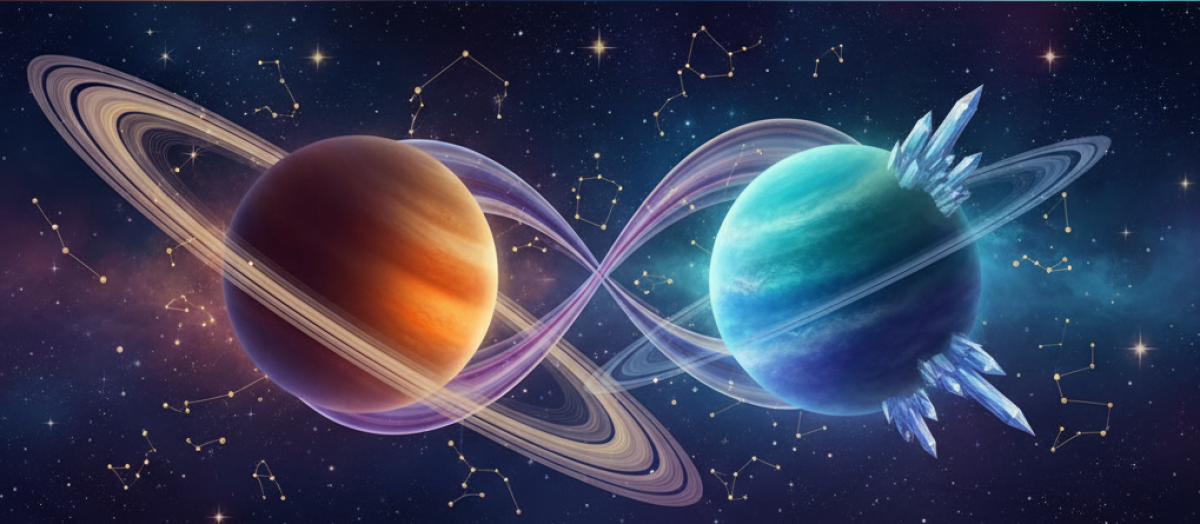 Como usar a conjunção Saturno-Netuno para ajustar a rota?